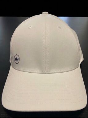 Peter Millar White Off-Set Crown Performance Hat